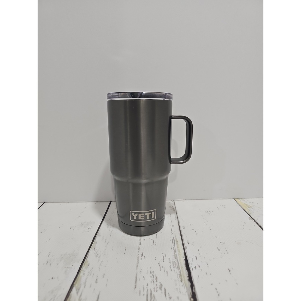 YETI Rambler 20oz Travel Mug with Stronghold Lid - Silver - No Straw